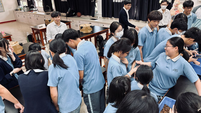 Students joining a BSF farm visit